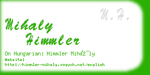 mihaly himmler business card